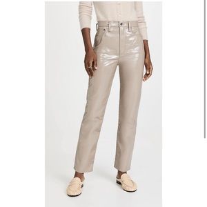 AGOLDE Leather 90s Pinch Waist Pants